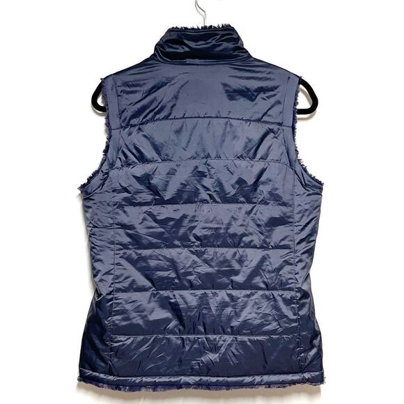 The North Face Women’s Mossbud Swirl Reversible Vest Dark Purple / Pink M - Picture 2 of 5